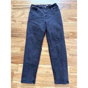 Levi's 550 Jeans Womens 10 Black Denim Cotton Straight Leg